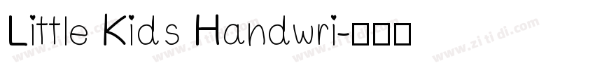 Little Kids Handwri字体转换